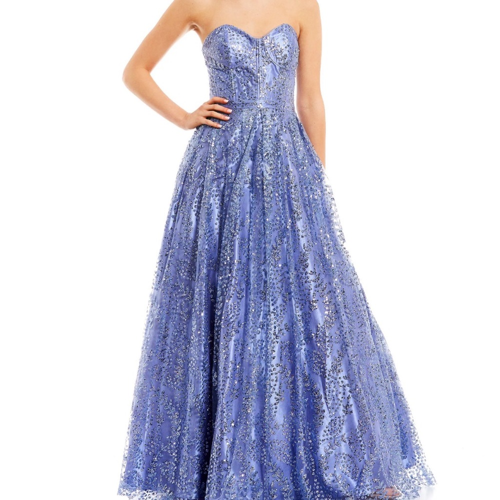 Blondie Nites Periwinkle Prom dress, size 1.